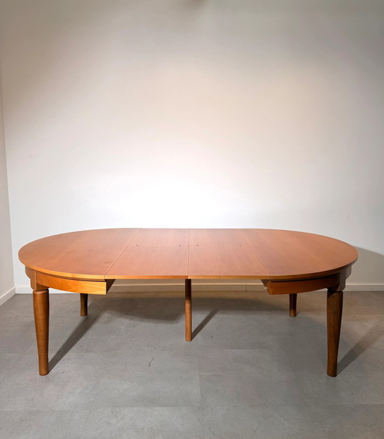 Molteni Table de salle à manger ronde extensible – Tables de salle à manger, Bois (photo 4 of 10)