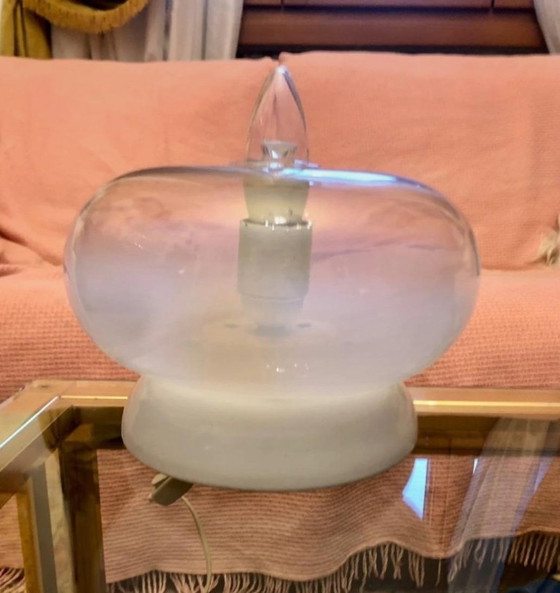 Image 1 of lampe verre italie roberto pamio ou giusto toso