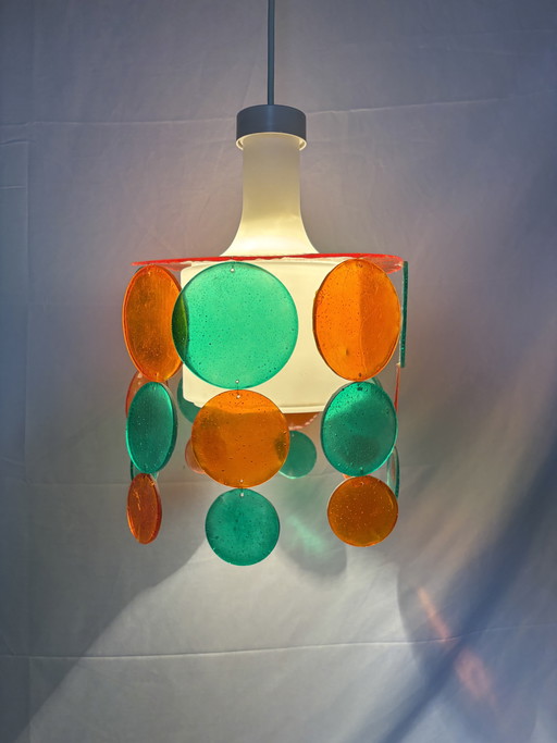 Vintage space age pendant lamp Vistosi style 60s/70s