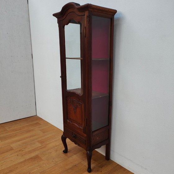 Image 1 of Vintage Antieke Vitrinekast Landelijke wandkast