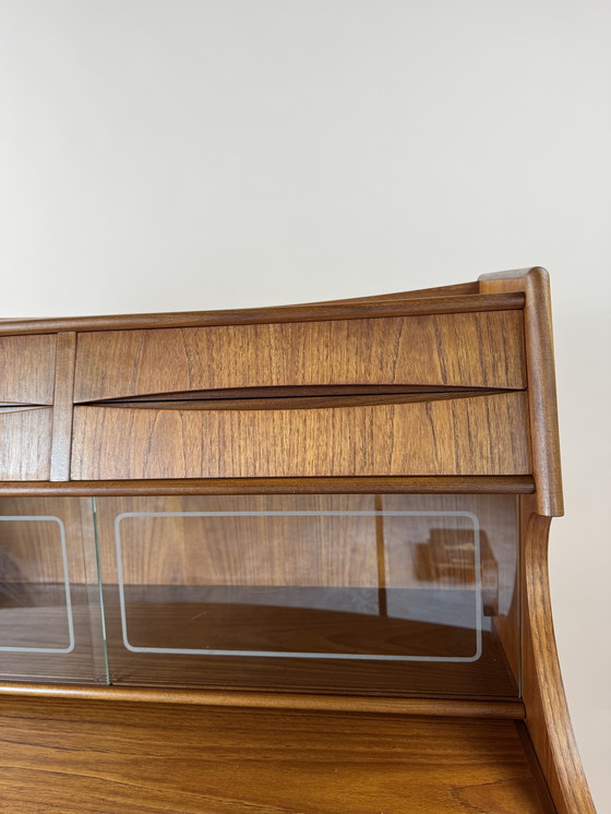 Image 1 of Gunnar Falsig for Holstebro Møbelfabrik – Sculpted Danish Teak Secretary