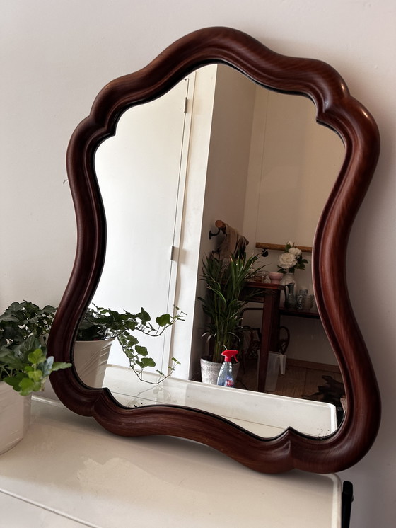 Image 1 of Antique Mahogany Mirror