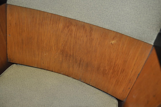 Mid-Century Hungarian 2-Seater Cinema Bench from Szék és faárúgyár, 1950s, Benches, Beige, Mid Century Modern (photo 7 of 8)