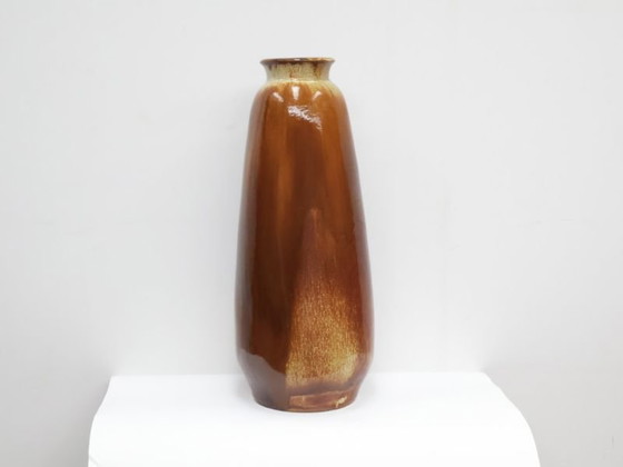 Vintage floor vase / brown / Germany – Ceramic (photo 4 of 5)