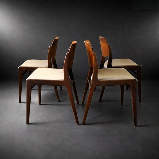 4 sedie da pranzo - Hartmut Lohmeyer per Wilkhahn – eetkamerstoelen, Wood (photo 2 of 18)