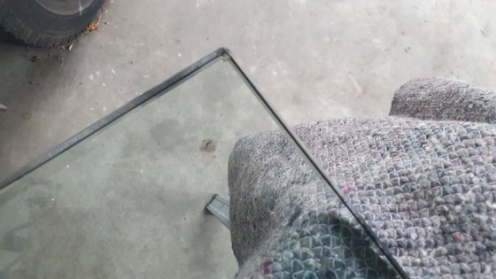 Saporiti Offredi vintage salontafel beton/glas brutalist 70s – Stone (photo 14 of 14)