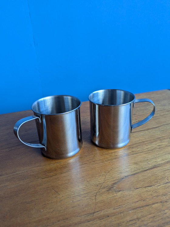 Image 1 of 2 tazze in acciaio inox