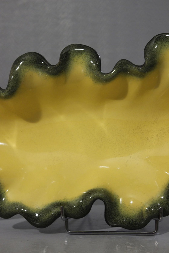 Image 1 of Grande coupe à fruits céramique vintage forme libre Ceramidi Marseille 1950s