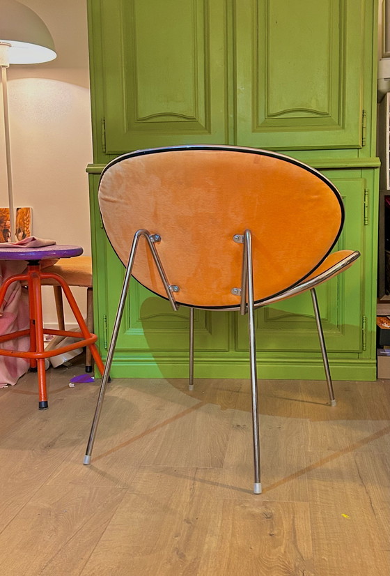 Image 1 of Poltrona di design italiano anni '70 in velluto cromato