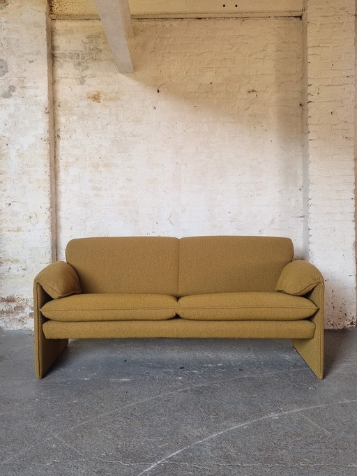 Vintage Leolux Bora Beta Sofa 2,5-Sitzer Sofa - Senf Bouclé