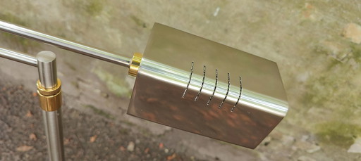 Tweekleurige verstelbare vloerlamp van Holtkoetter uit de jaren 80