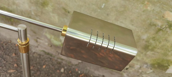 Image 1 of Tweekleurige verstelbare vloerlamp van Holtkoetter uit de jaren 80