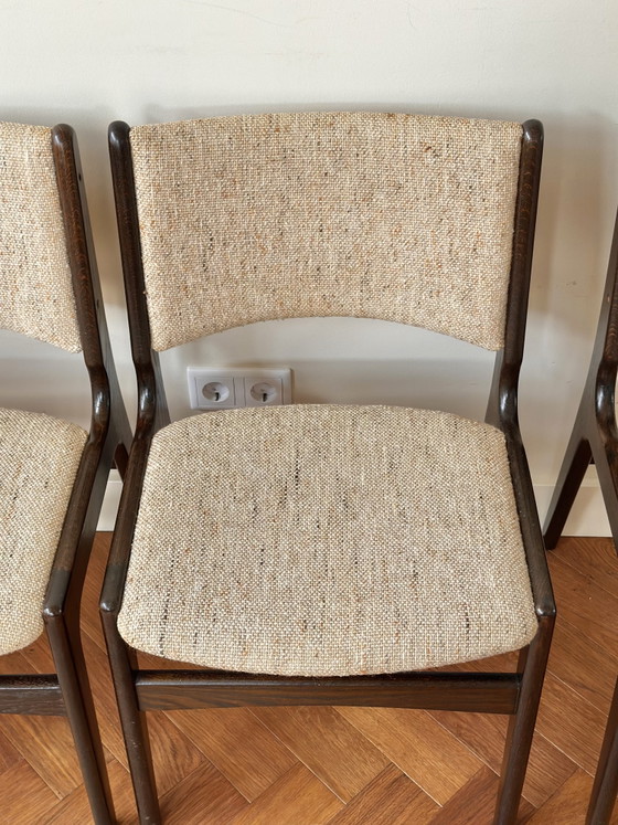 Image 1 of Set 4 vintage stoelen Erik Buch Deens Design jaren 50/60/70