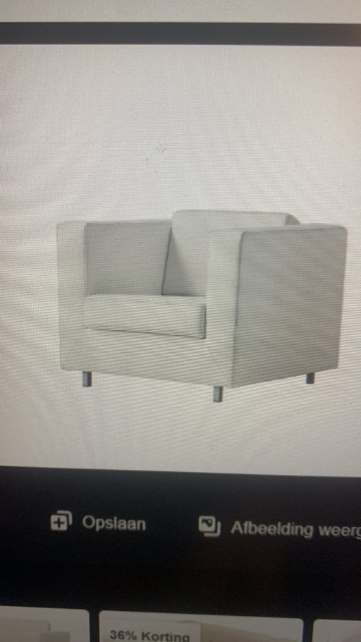 Poltrona Gelderland 6111 pelle bianca