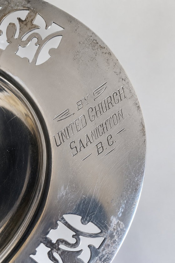 Bandeja ovalada antigua de plata calada de Wm Hutton & Sons Sheffield, Canadá – Wm Hutton & Sons Ltd (photo 6 of 7)
