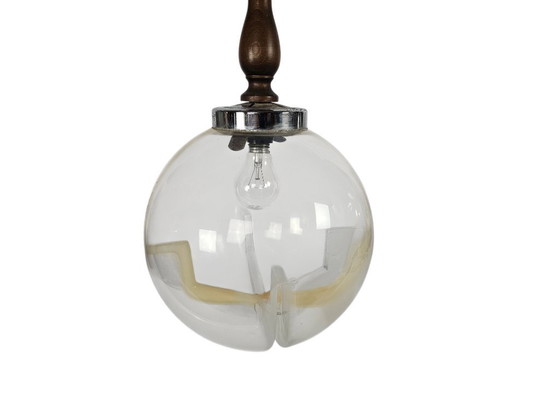Image 1 of Murano - Toni Zuccheri - Suspension XL - soufflée à la bouche - années 70