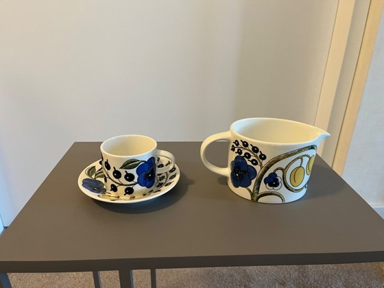 Image 1 of Arabia Paratiisi floral tableware and Arabia Teema ecru tableware