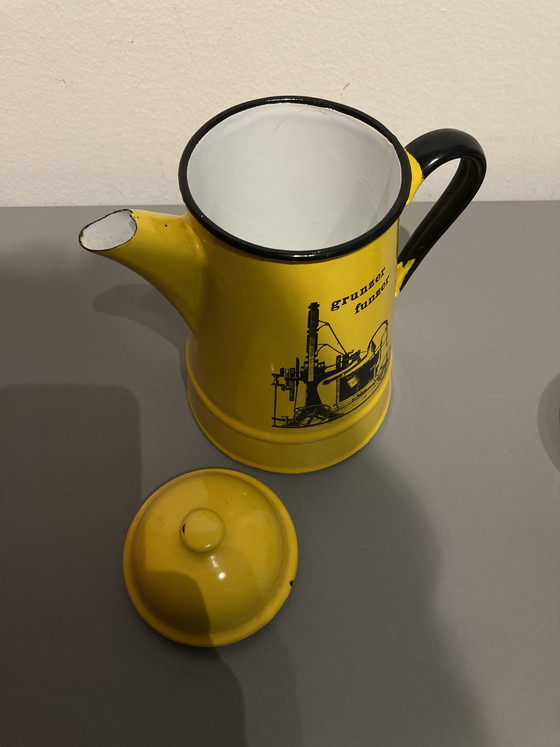 Image 1 of Servizio da caffè vintage in smalto
