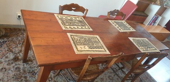 Image 1 of Antique cherry wood table