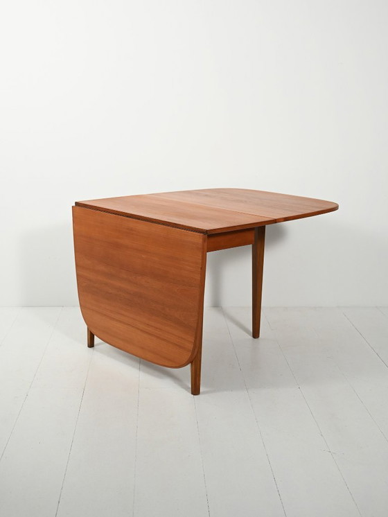 Image 1 of Scandinavian with double drop-leaf teak table
