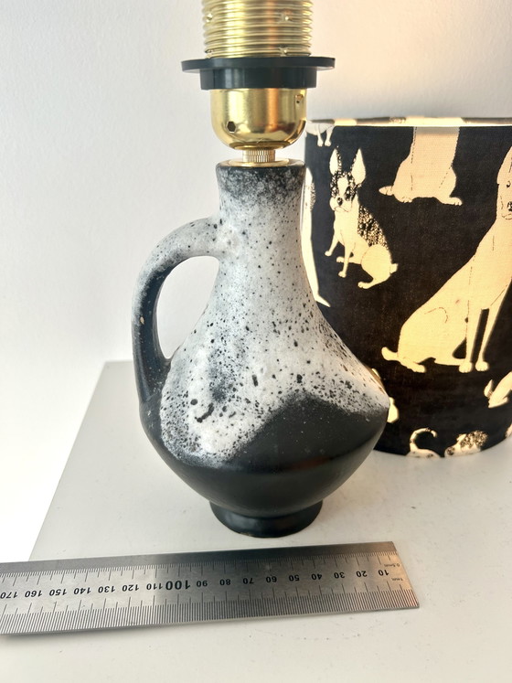 Image 1 of Lampe design rare en faïence d'Allemagne de l'Ouest, fabriquée par Bay Keramik - sans fil, adaptée à une utilisation extérieure