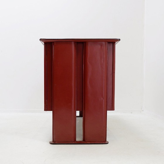Image 1 of Credenza in pelle del marchio brasiliano De Couro - anni '80