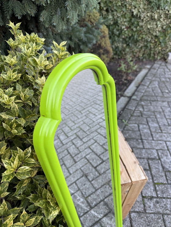 Image 1 of Vintage Mirror with Green Frame