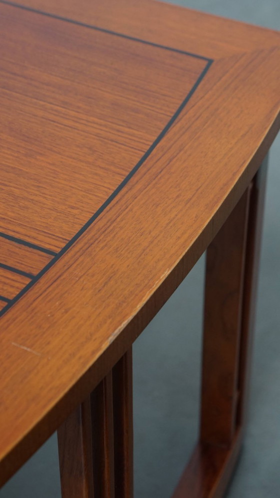 Image 1 of Gut erhaltener Art Deco Schuitema Design Couchtisch mit ausziehbaren Teilen aus der Decoforma Serie