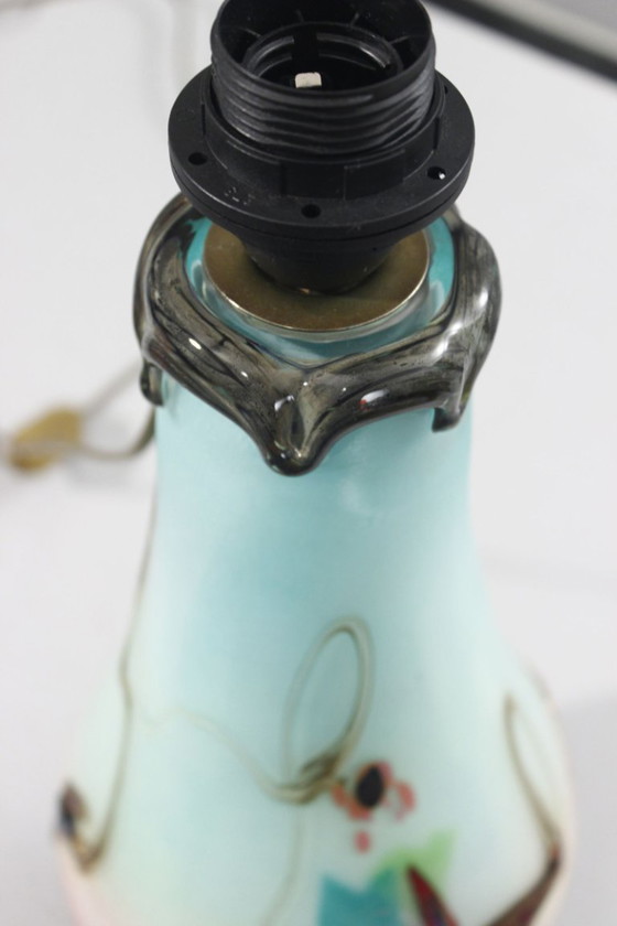 Image 1 of Pascal Guyot & Bernard Aconito in Biot - Large glass paste lamp base, 1990