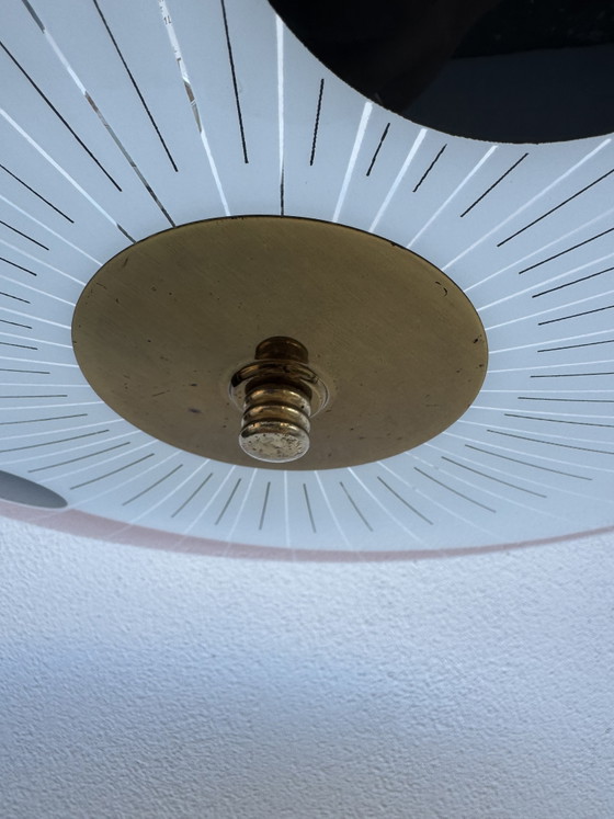 Kronleuchter aus Siebdruckglas der 60er Jahre – Brass (photo 8 of 15)