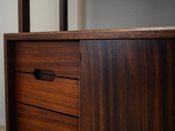 Image 1 of Estantería modular de palisandro, diseño italiano, años 60, producción: Italia