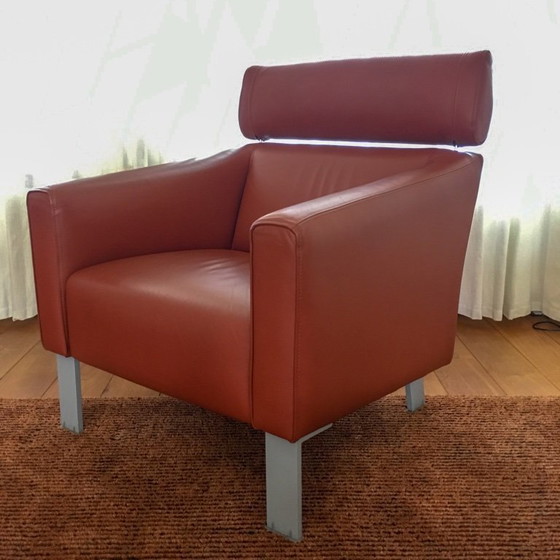 Image 1 of Set van 2 Leolux Patachou leren fauteuils. Kleur: oxyde