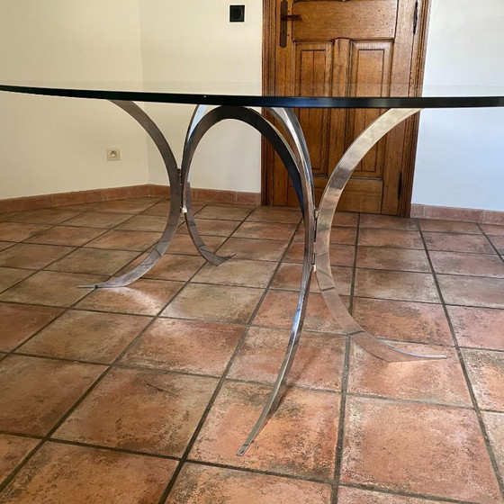 Image 1 of Table Boris Tabacoff pour CHRISTOFLE. 1970. Space age.