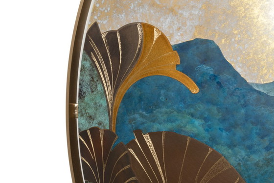 Image 1 of Panel de marquetería de latón oxidado. Contemporáneo.