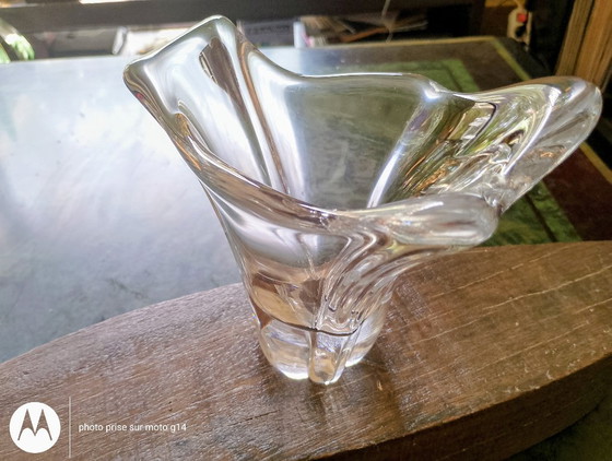 Daum-Kristallvase, Frankreich – Authentisch und signiert – Perfekter Zustand – Vasen, Crystal (photo 4 of 5)