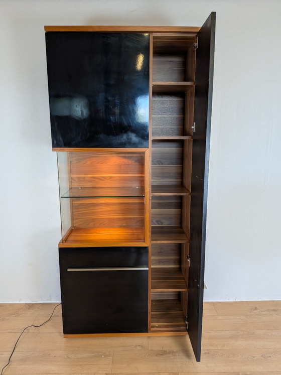 Image 1 of Musterring Design Wall Unit | Complete Set | Walnut & High Gloss