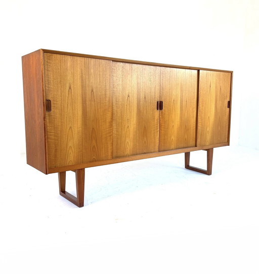 Vintage-Highboard aus Teakholz, Bramin, 70er Jahre