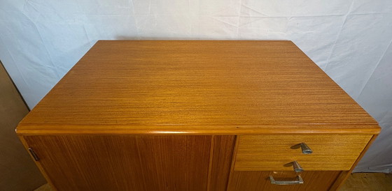 Image 1 of Mid Century Retro Teak Gentleman’s / Bachelor Wardrobe by Remploy (Circa 1960)  A fantastic mid century modern teak gentleman’s,