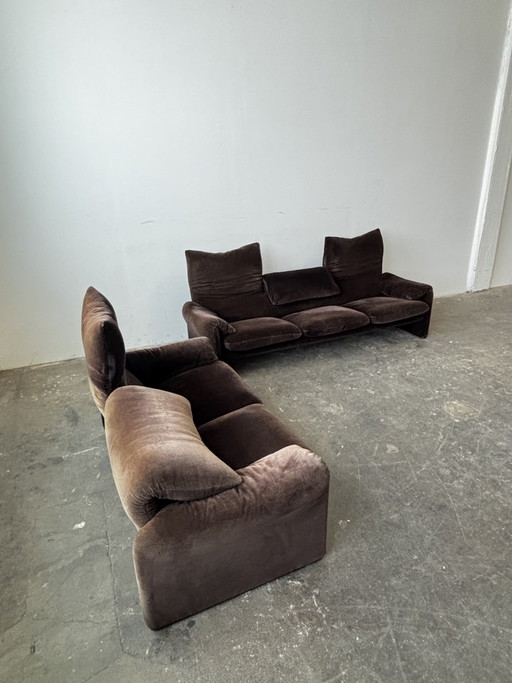 Cassina Maralunga Gruppe Design Stoff top Zustand!