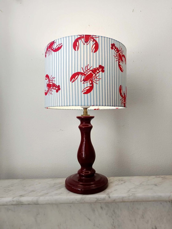 Vintage Lobster Ceramic Lamp with Shade – Table lamps (photo 5 of 9)