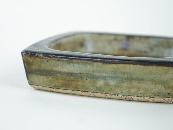 Bol en céramique, design danois, années 1960, fabriqué par Royal Copenhagen, Accessoires de cuisine, Vert (photo 7 sur 9)
