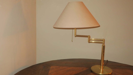 Image 1 of Relux Milano Multi-Adjustable Brass Table lamp, Italy 1970s