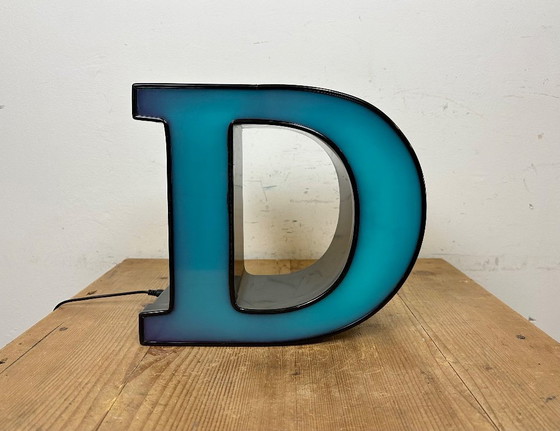 Image 1 of Vintage Illuminated Letter D, 1980s
