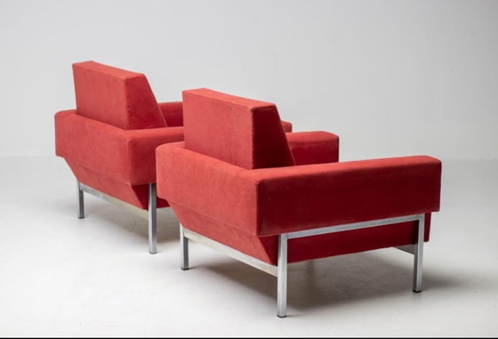 Image 1 of Poltrone Kiushu Saporiti Rosse Distintivo Italiano