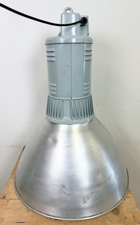 Image 1 of Large Industrial Aluminium Pendant Light from Elektrosvit, 1960s