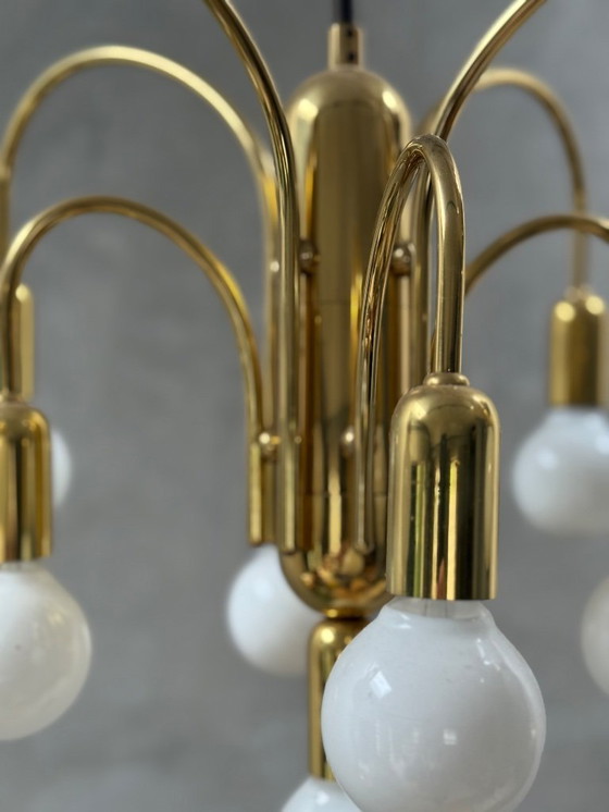 Image 1 of Midcentury Sölken Leuchten kroonluchter / plafondlamp