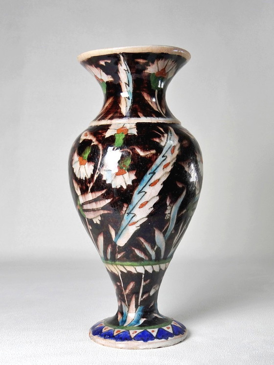 Image 1 of Pottery Ceramic Vase Karakashian-Balian Xix-Xxe Ohanessien Iznik