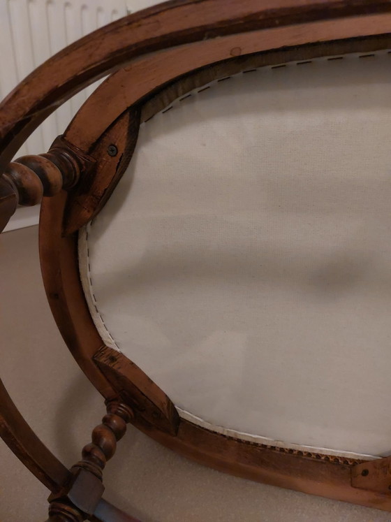 Sillón de señora tapizado de madera dura – Sillones, Textil (photo 7 of 7)