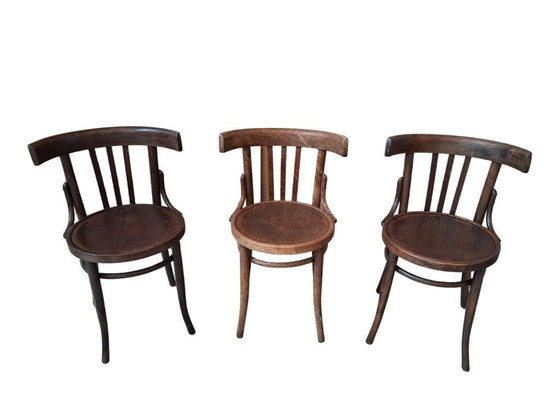 Image 1 of Set di 3 Iconiche Sedie Stile Thonet
