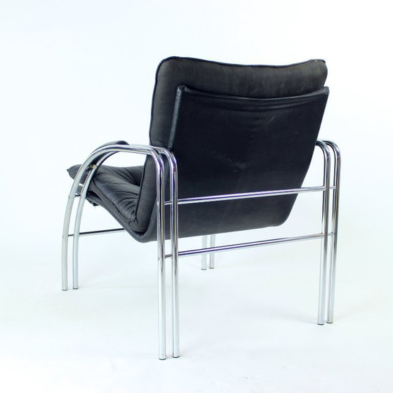 Image 1 of Lounge Chair cromata di metà secolo di Viliam Chlebo per Kodreta, Cecoslovacchia, anni '80
